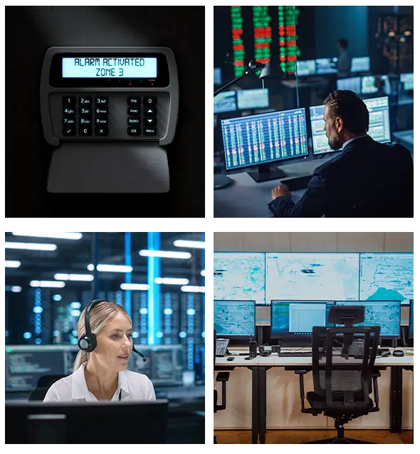 Local, dependable commercial security monitoring throughout the Mobile area.