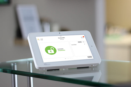 Home security system control panel in a Mobile, Alabama home